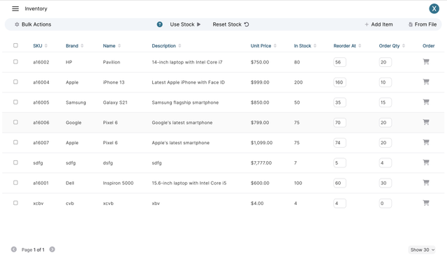 Inventory Copilot Screenshot